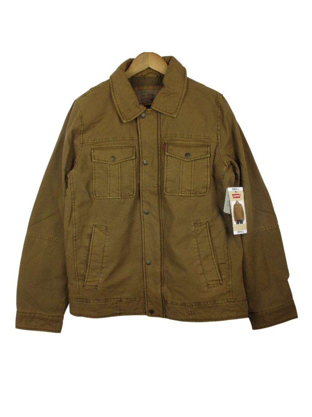 Levi's Mens Padded Quilted Cargo Jacket Workwear Chore XXL NWT